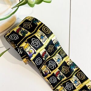 VINTAGE 90S RUGRATS Silk Men's Necktie